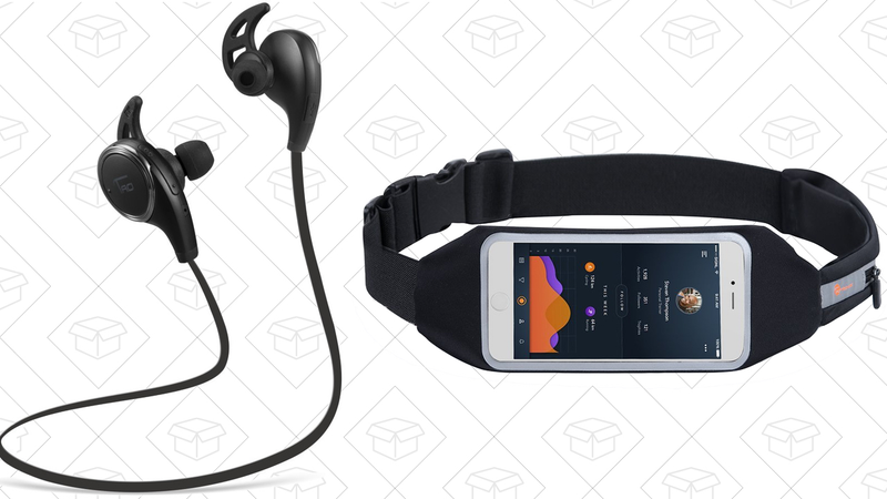 TaoTronics Bluetooth Headphones + Running Belt, $22 with code EF6ZA9AL